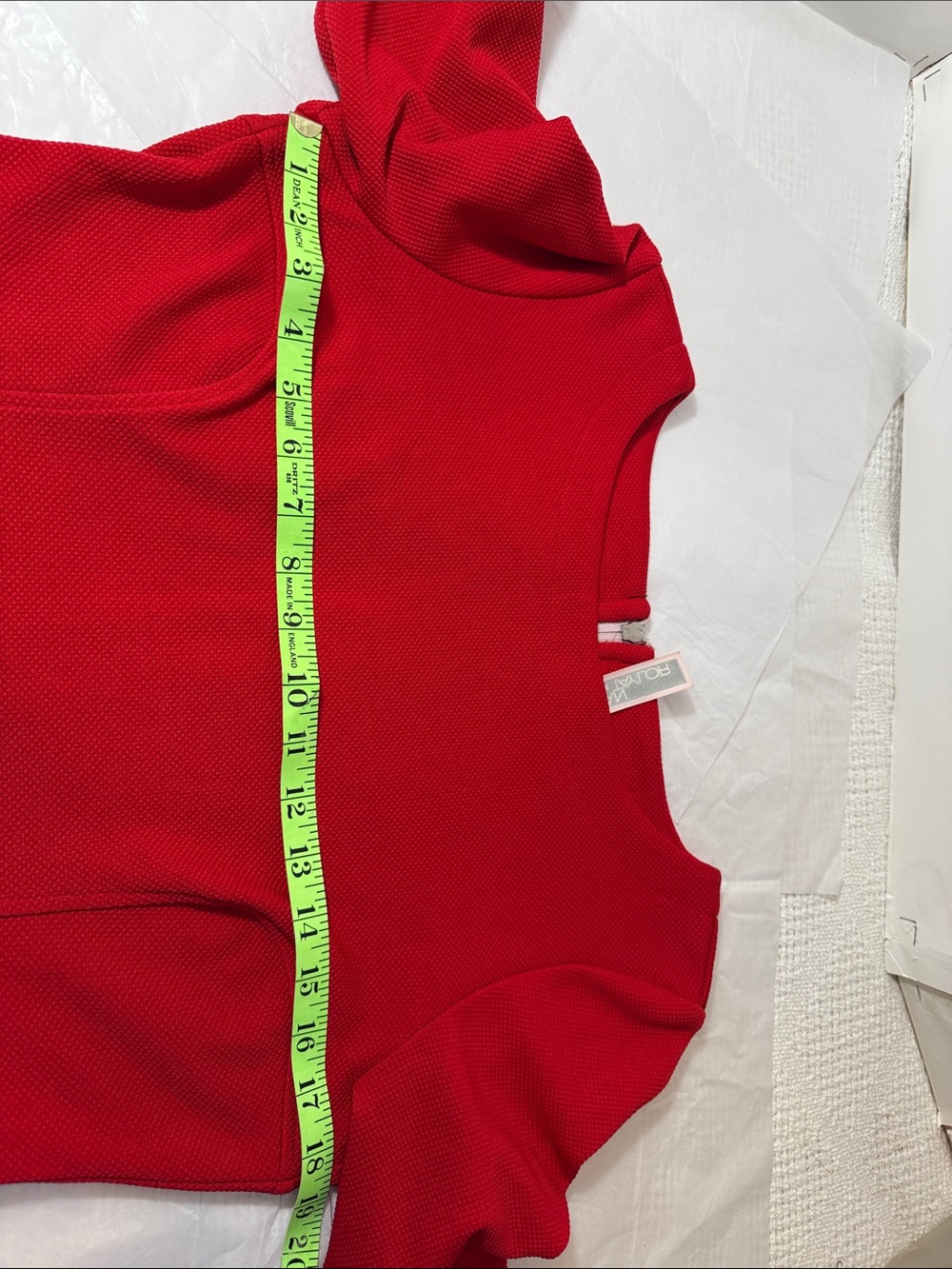 Julian Taylor Vibrant Red Midi Dress - Picture 6 of 9